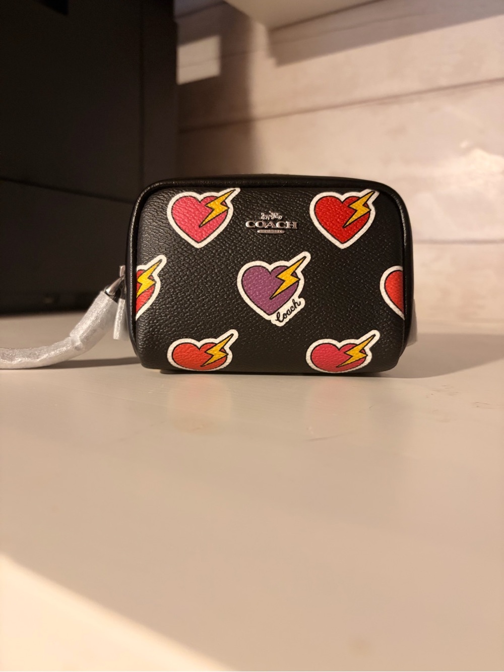 CW908 Coach Mini Box Wristlet Pouch